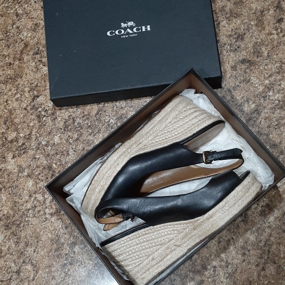 !Perfect Condition! Coach Wedges. - Picture 7 of 7